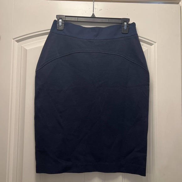 Diane Von Furstenberg Women's Business Pencil‎ Mini Skirt Blue Size 10 - Picture 1 of 3